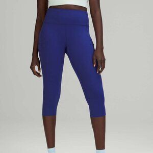 Lululemon Fast and Free Reflective High-Rose Crop 19” - Larkspur